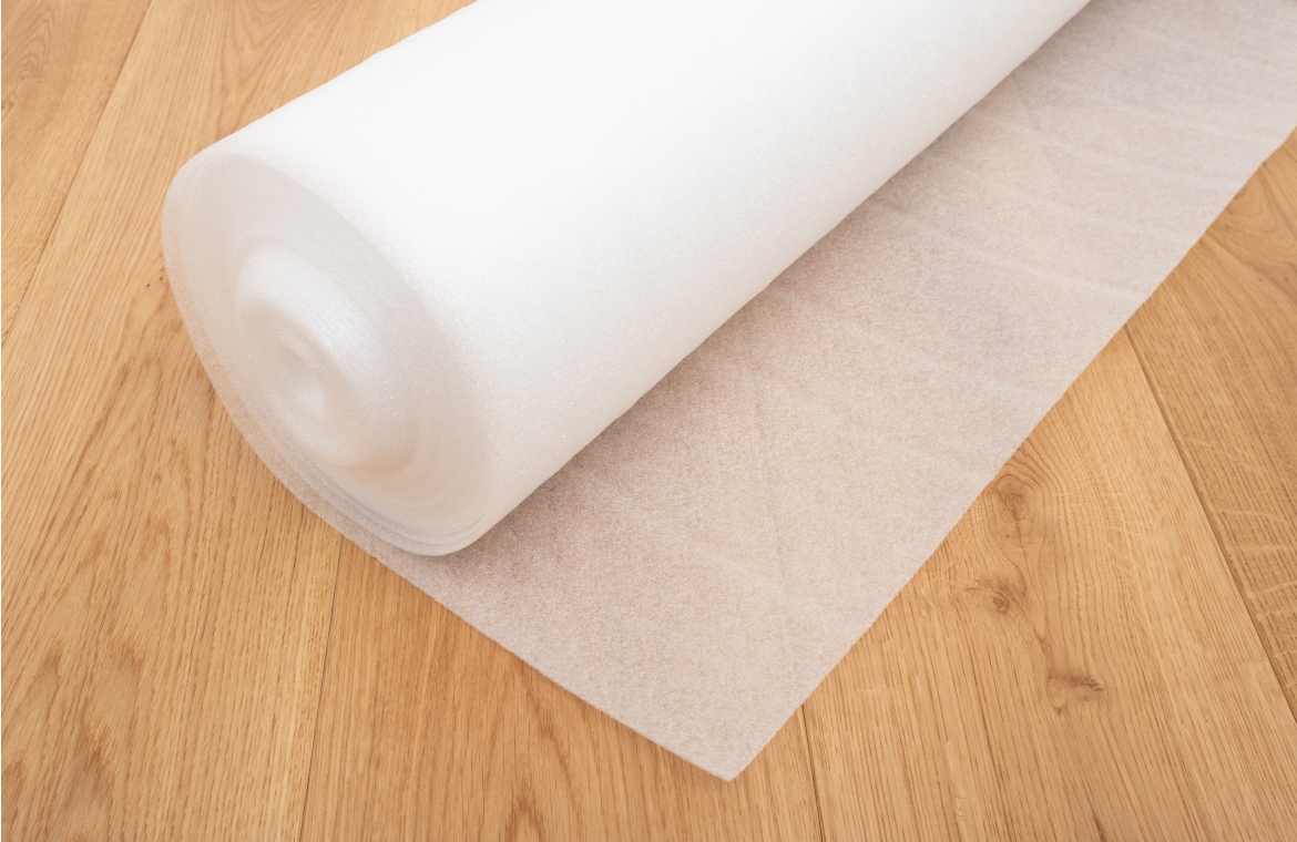 Acoustic Foam Laminate and Wood Flooring Underlay - 2mm