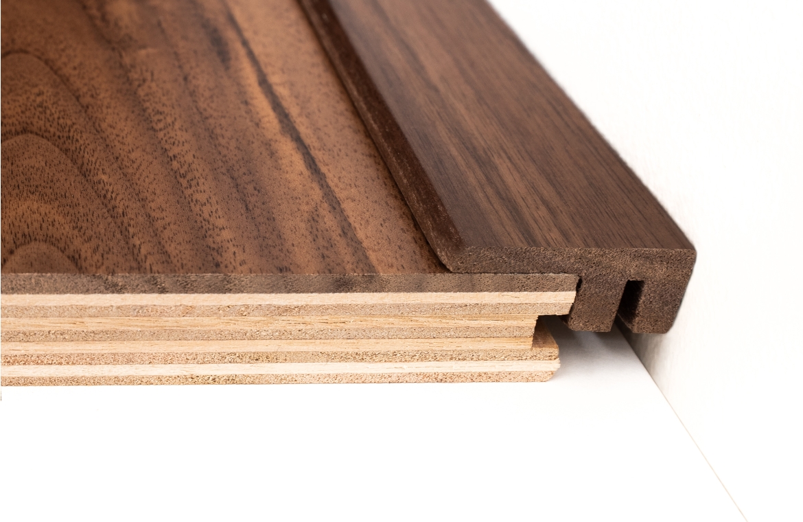 Solid Walnut End Profile – SW8