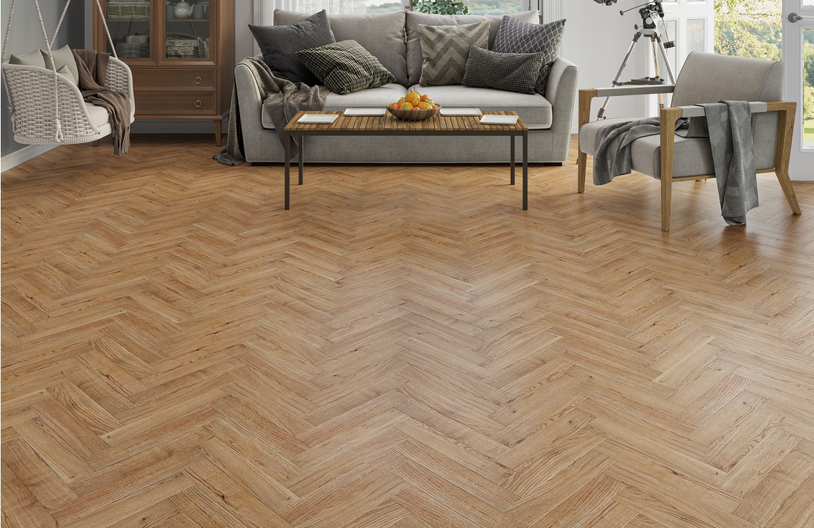 Thorpe Spring Solid Oak Herringbone