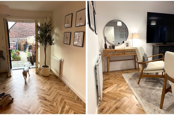 Thorpe Ranch Grand Solid Oak Herringbone