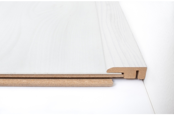 White Laminate End Profile 