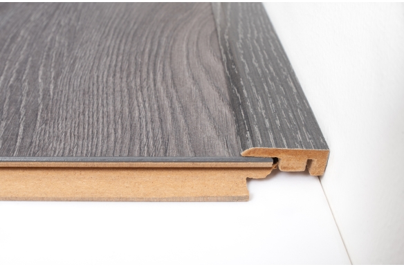 Smoked Grey Laminate End Profile 