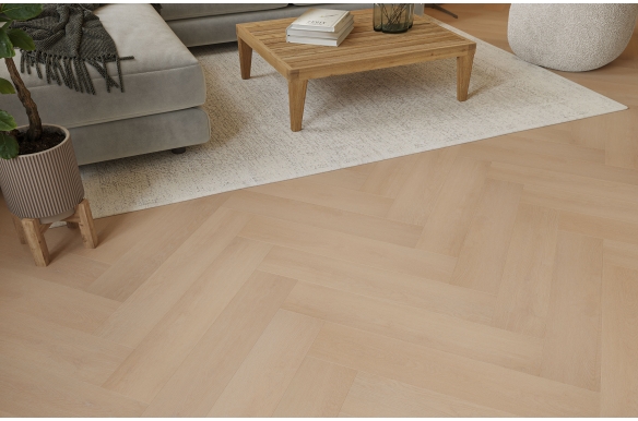 Hampton 3mm Sandstone Oak Herringbone LVT