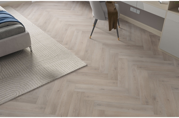 Hampton 3mm Stonewash Oak Herringbone LVT