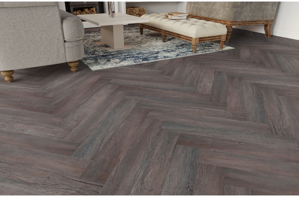 Ritz 8mm Tudor Oak Herringbone Laminate