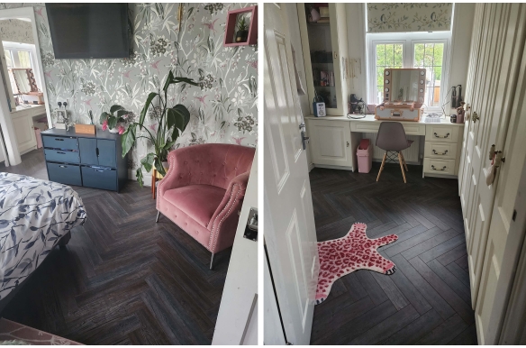 Ritz 8mm Tudor Oak Herringbone Laminate