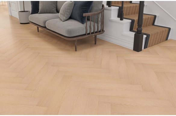 Ritz 8mm Saddle Oak Herringbone Laminate