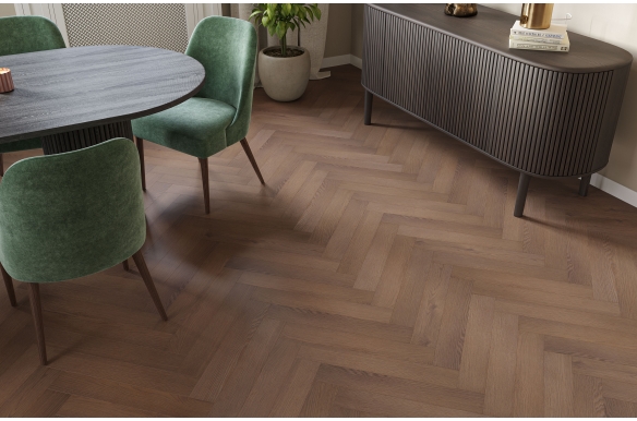 Ritz 8mm Cabaret Oak Herringbone Laminate