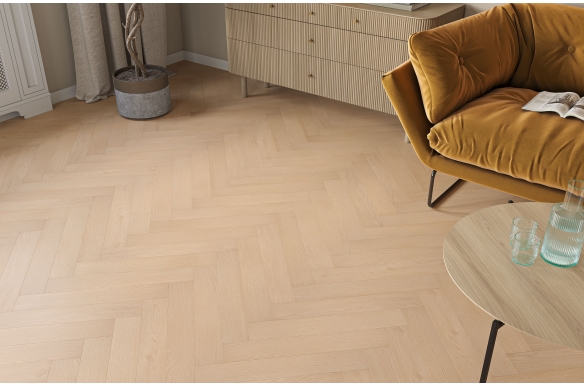 Empire 12mm Hazel Oak Herringbone Laminate