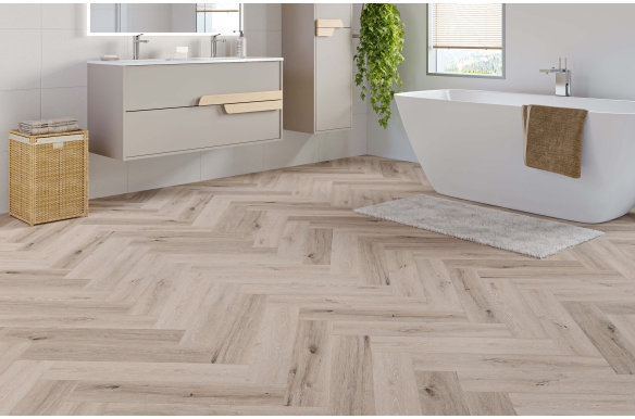 Classic Opal Herringbone Click Vinyl