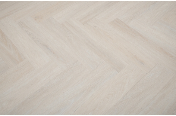 Classic Greige Herringbone Click Vinyl