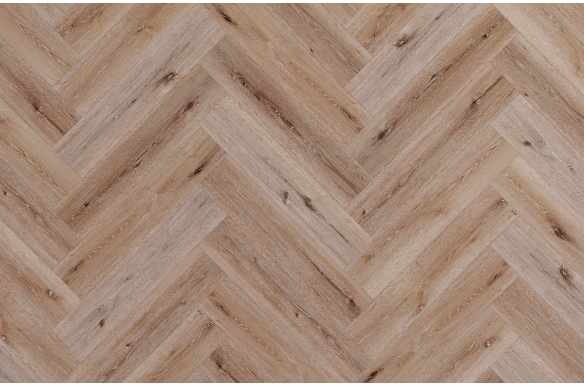Deluxe Golden Sienna Herringbone Click Vinyl