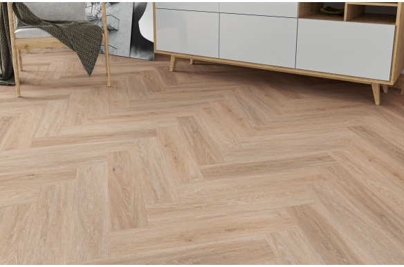 Deluxe Brushed Suede Herringbone Click Vinyl