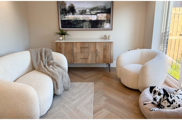 Deluxe Brushed Suede Herringbone Click Vinyl