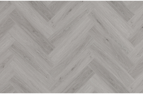 Deluxe Pewter Herringbone Click Vinyl