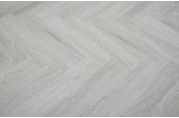 Deluxe Pewter Herringbone Click Vinyl