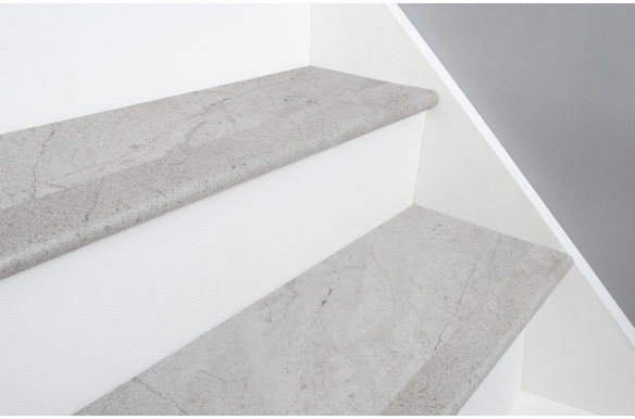 Frosted Marble SPC Vinyl Stair Nosing