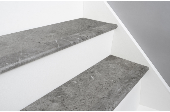 Silver Marble SPC Vinyl Stair Nosing
