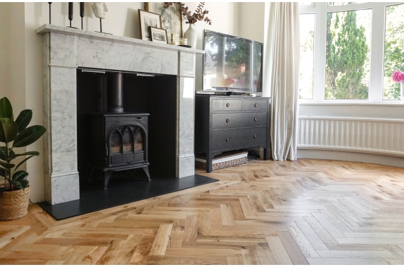 Thorpe Spring Solid Oak Herringbone