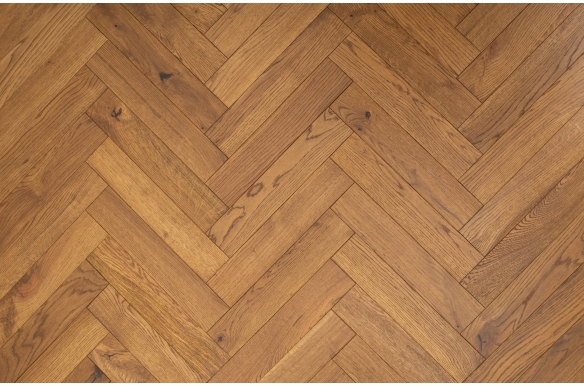 Thorpe Roasted Solid Oak Herringbone