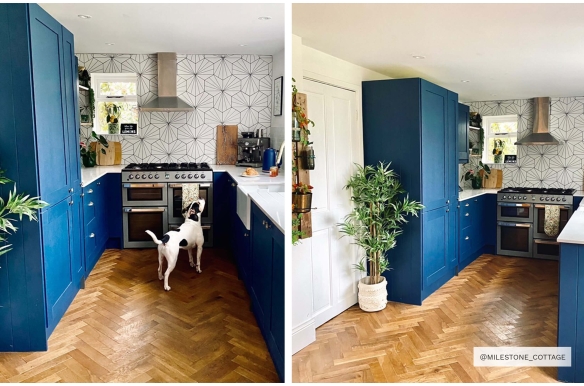 Thorpe Roasted Solid Oak Herringbone