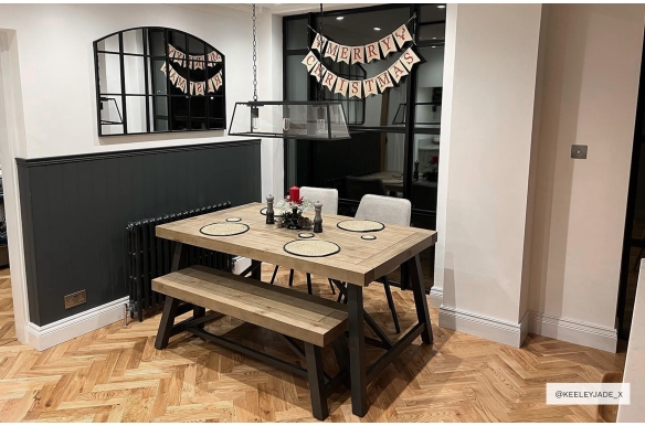 Thorpe Ranch Solid Oak Herringbone