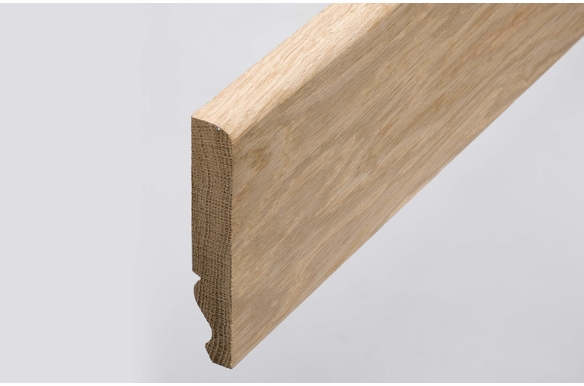 Unfinished Solid Oak Skirting Board 120 x 20mm - SW1