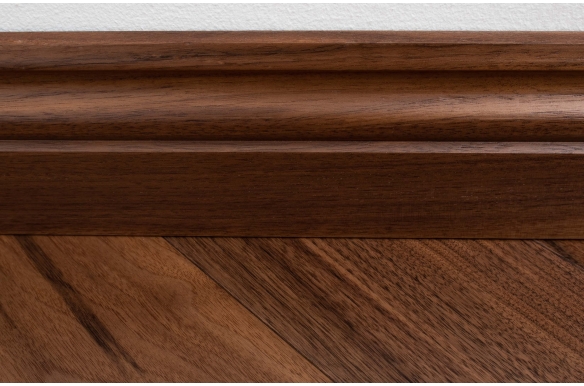 Lacquered Solid Walnut Skirting Board 95 x 20mm - SW8