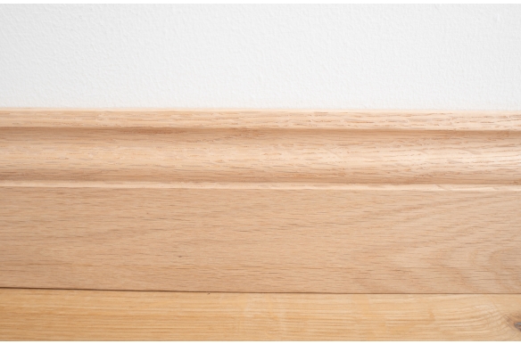 Unfinished Solid Oak Skirting Board 120 x 20mm - SW1