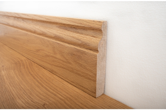 Lacquered Solid Oak Skirting Board 120 x 20mm - SW2