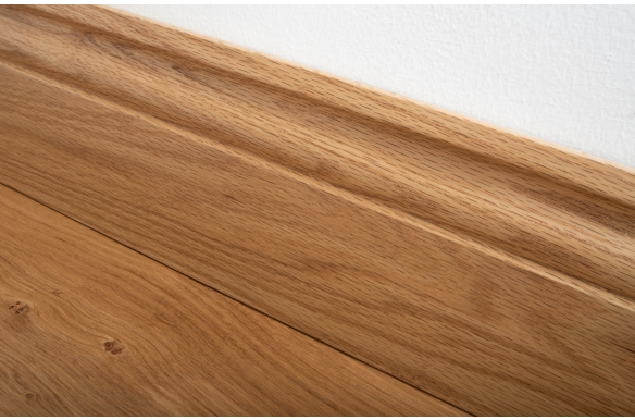 Lacquered Solid Oak Skirting Board 120 x 20mm - SW2