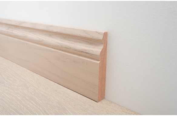 Whitewashed Oak Skirting Board 120 x 20mm - SW7