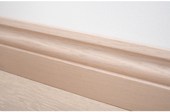 Whitewashed Solid Oak Skirting Board 95 x 20mm - SW7