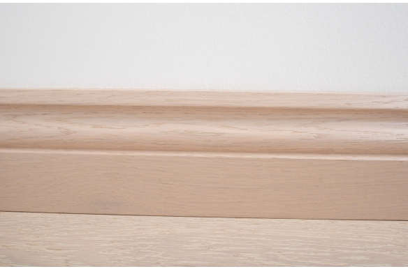 Whitewashed Solid Oak Skirting Board 95 x 20mm - SW7