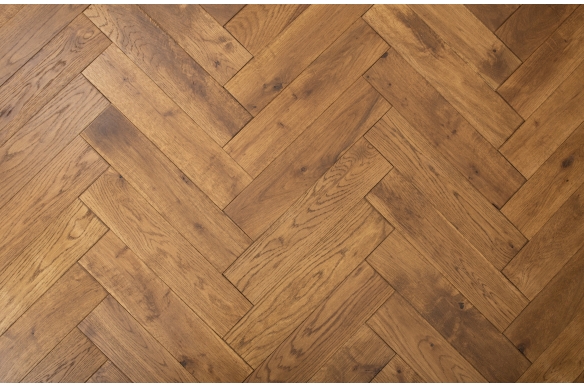 Thorpe Roasted Grand Solid Oak Herringbone