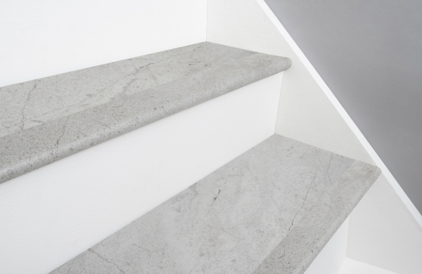 Frosted Marble SPC Vinyl Stair Nosing
