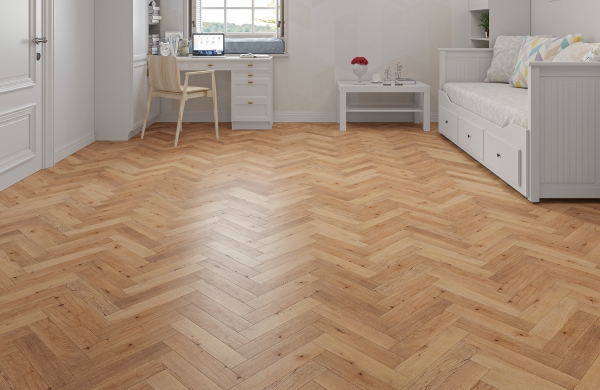 Thorpe Ranch Solid Oak Herringbone